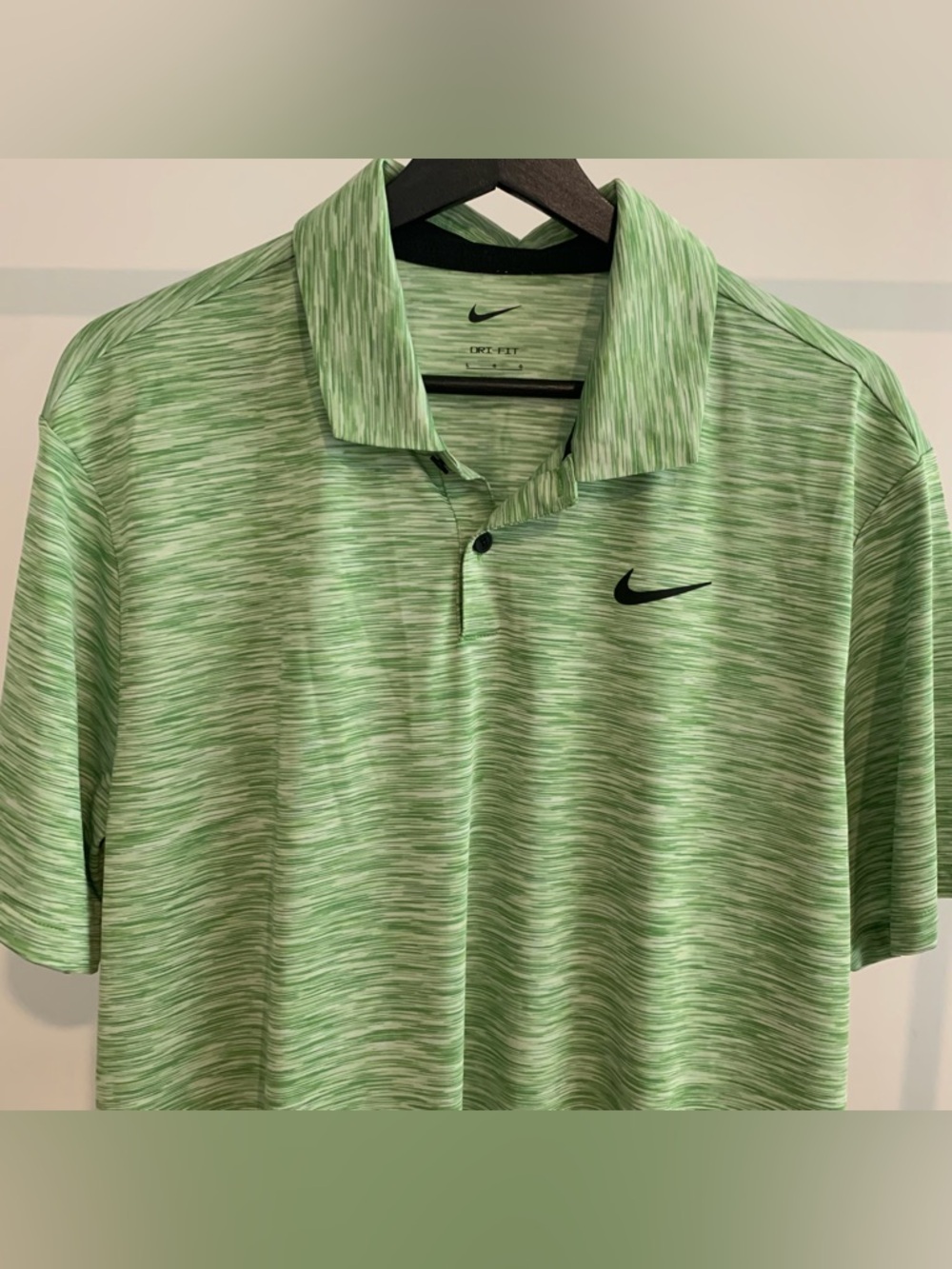 Nike Golf Marled Green Performance Polo Men’s Large